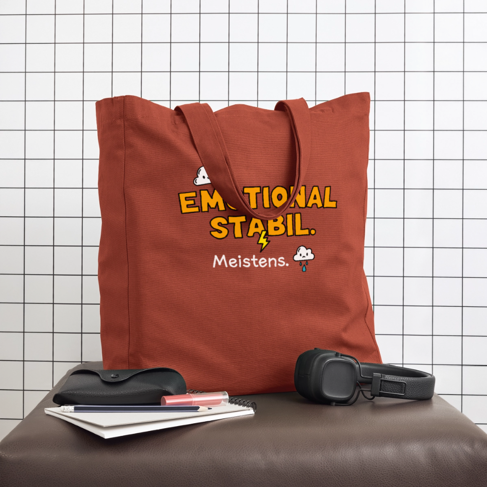 Tasche: Emotional stabil. - Terrakotta