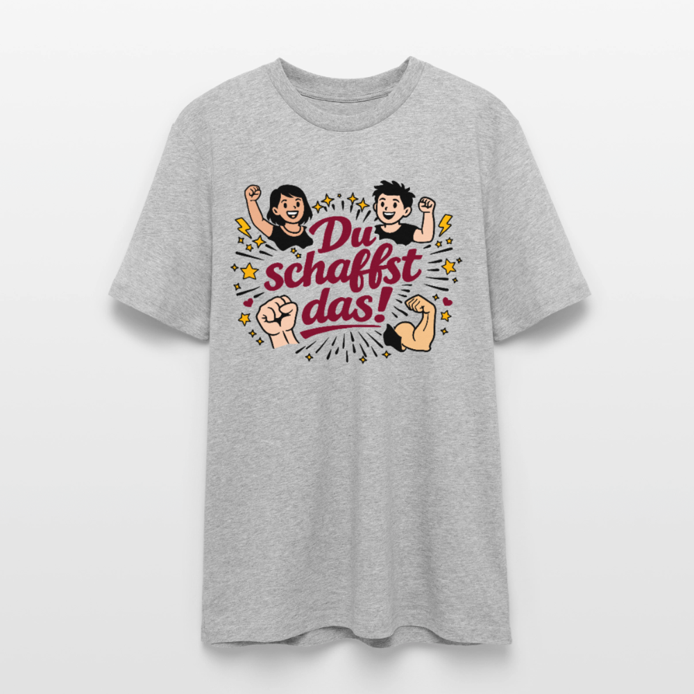 T-Shirt: Du schafst das! - Grau meliert