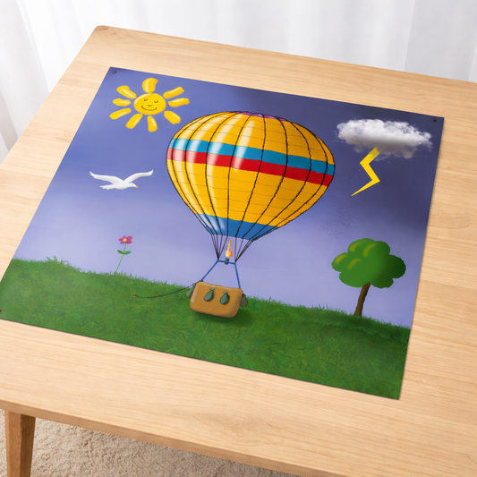 Die Coaching Plane Ballonfahrt liegt auf einem Tisch