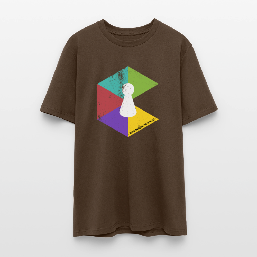 T-Shirt: Beratungsimpulse Logo - rough - Dunkelbraun