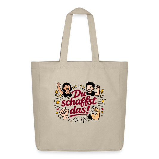 Tasche: Du schaffst das! - Cremebeige