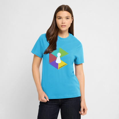 T-Shirt: Beratungsimpulse Logo - rough - Aquablau