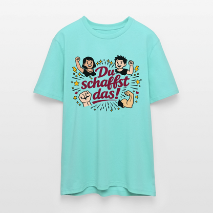 T-Shirt: Du schafst das! - Poolblau