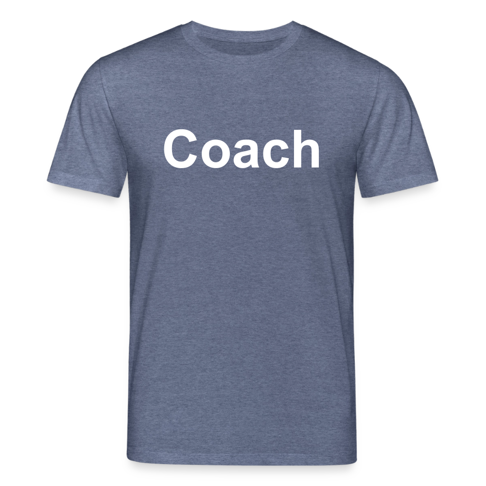 T-Shirt: Coach - Dunkelblau meliert