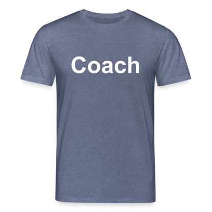 T-Shirt: Coach - Dunkelblau meliert