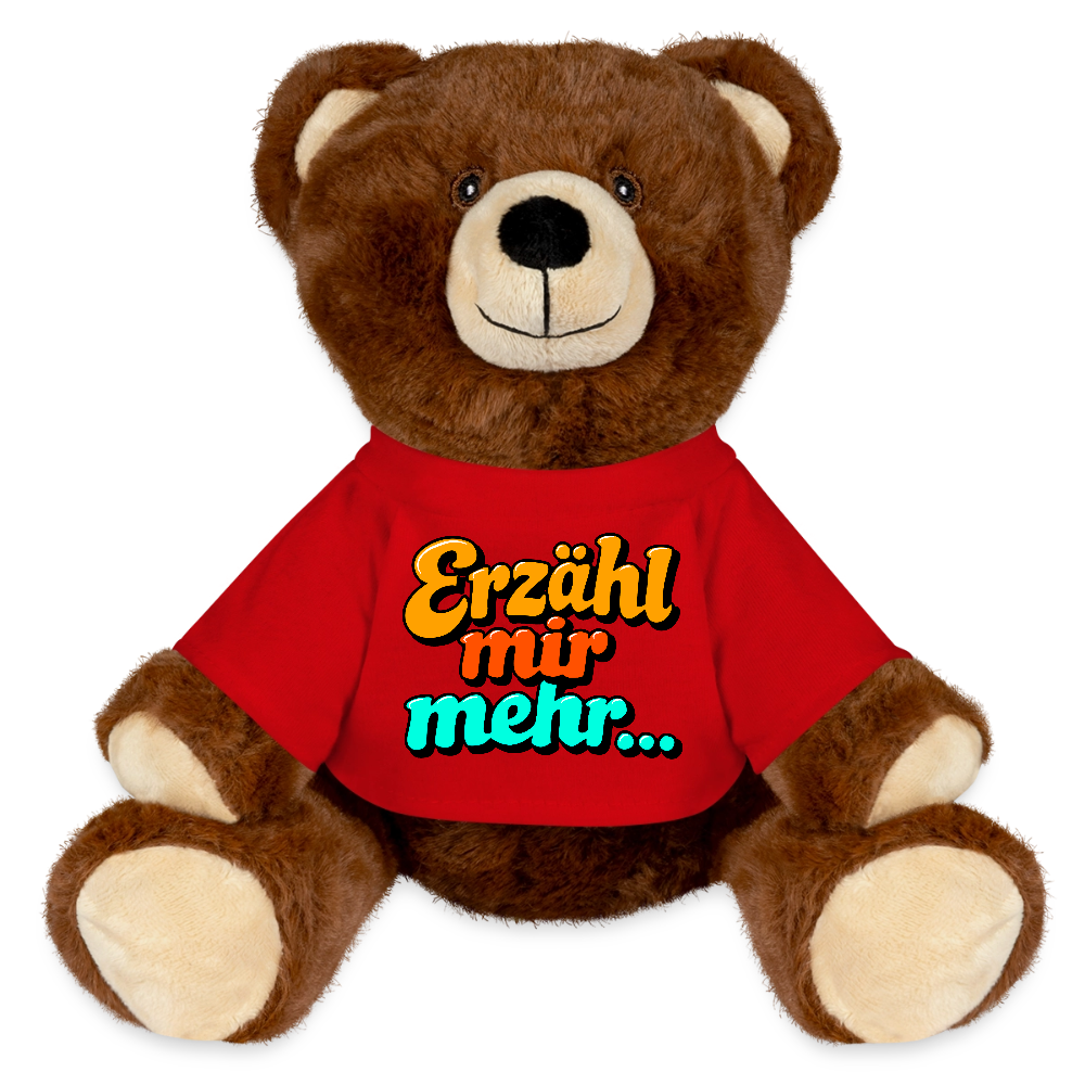 Kuscheltier: Bär braun - Erzähl mir mehr... - Rot