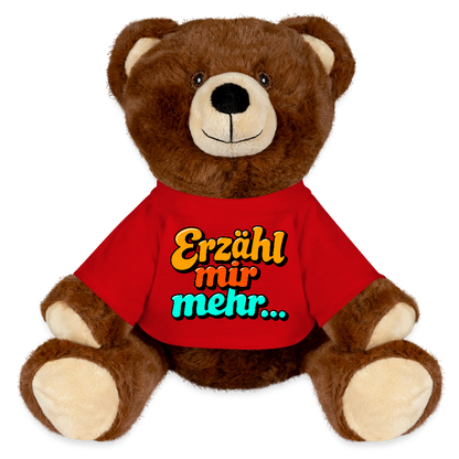 Kuscheltier: Bär braun - Erzähl mir mehr... - Rot