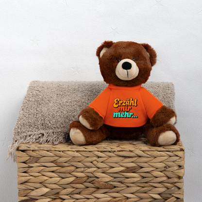 Kuscheltier: Bär braun - Erzähl mir mehr... - Goldorange