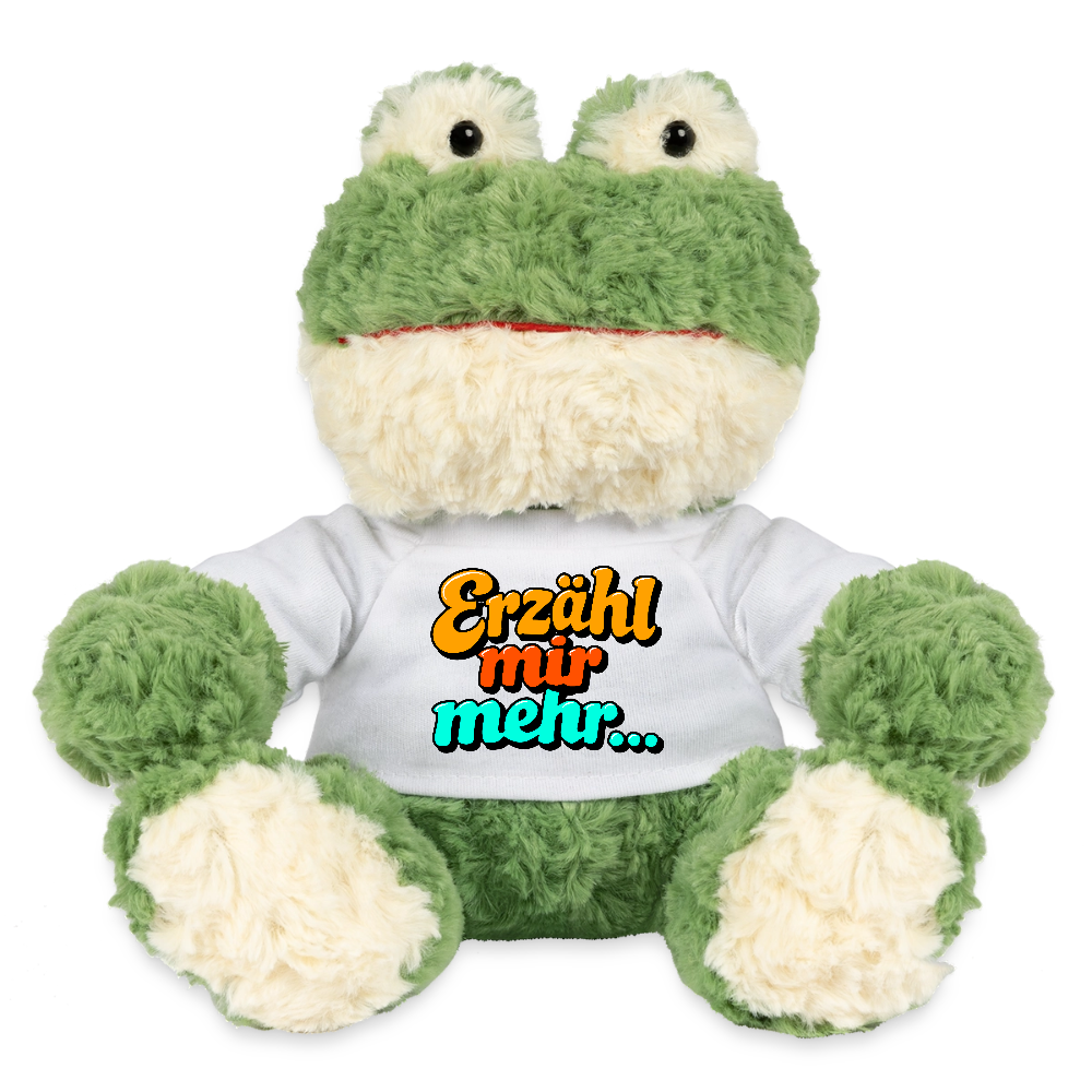Kuscheltier: Frosch - Erzähl mir mehr - Weiß