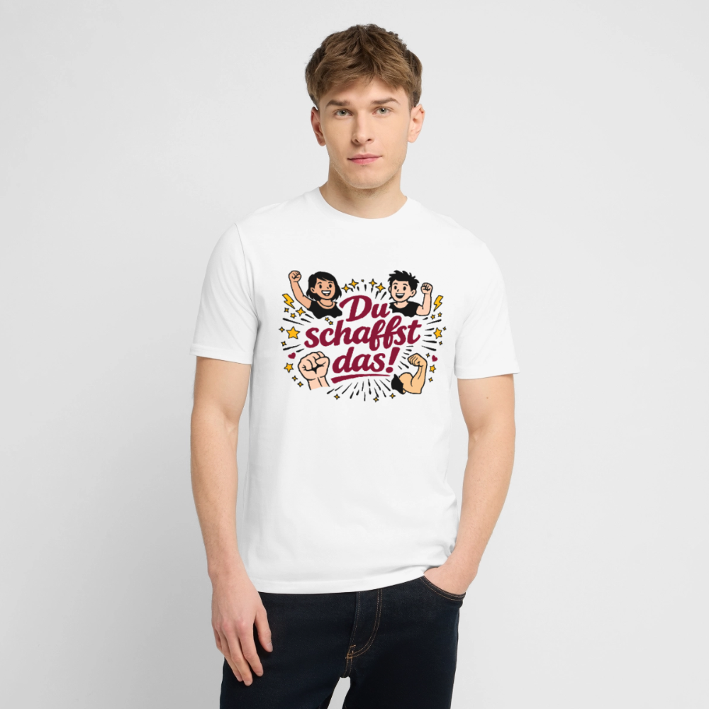 T-Shirt: Du schafst das! - Weiß