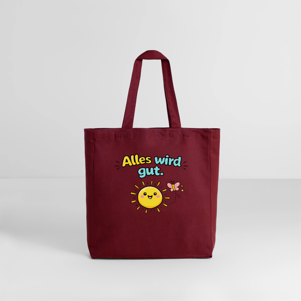 Tasche: Alles wird gut - Burgunderrot