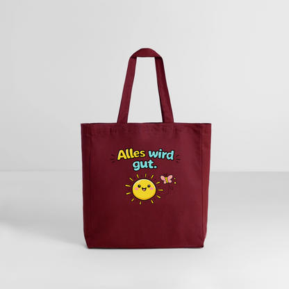 Tasche: Alles wird gut - Burgunderrot