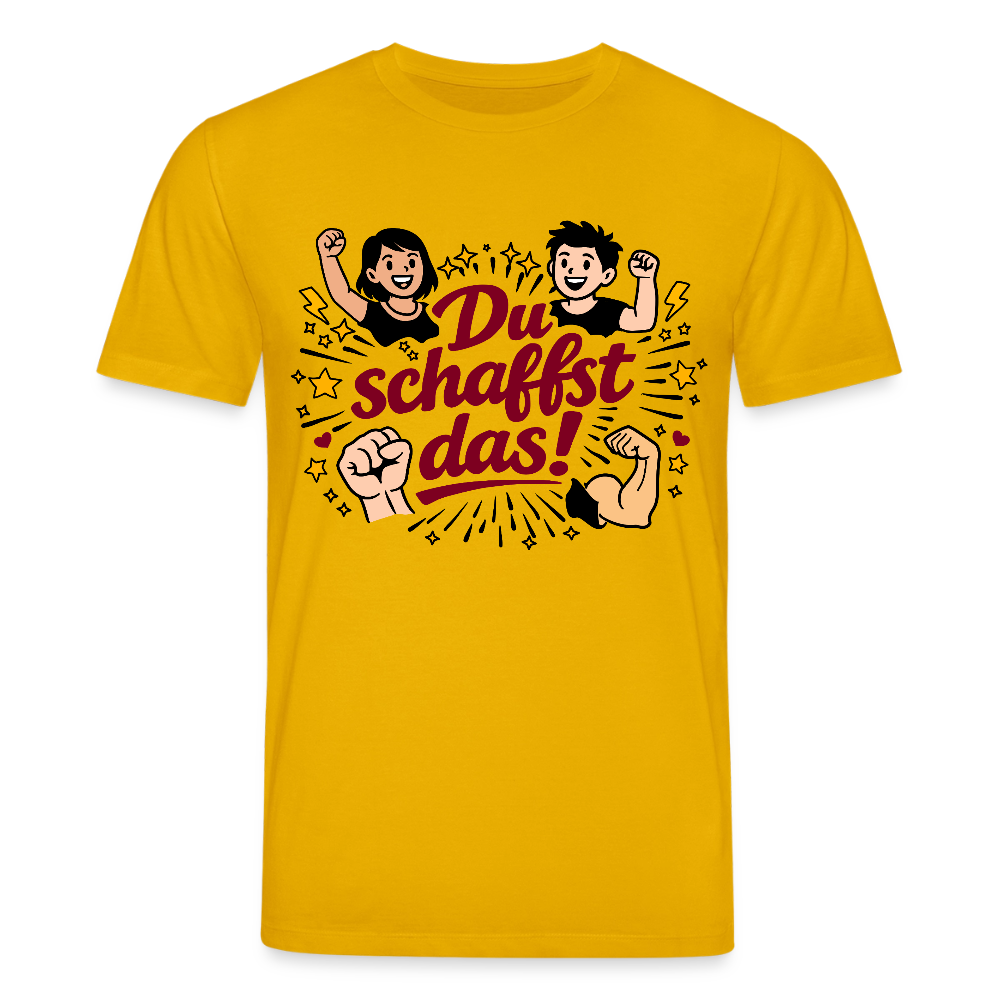 T-Shirt: Du schafst das! - Spektralgelb