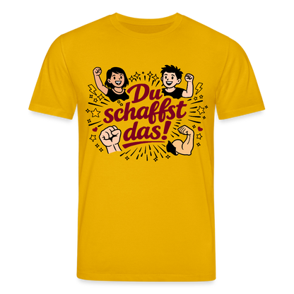 T-Shirt: Du schafst das! - Spektralgelb