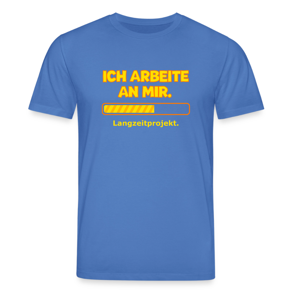 Ich arbeite an mir. T-Shirt - Achtsames Blau