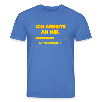 Ich arbeite an mir. T-Shirt - Achtsames Blau