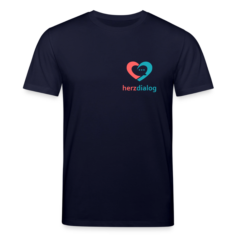 Herzdialog | Unisex Bio-T-Shirt - Navy
