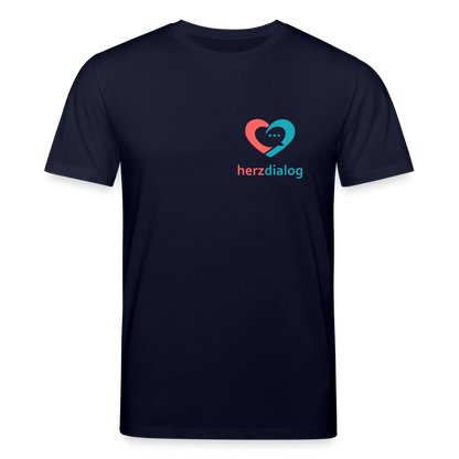 Herzdialog | Unisex Bio-T-Shirt - Navy