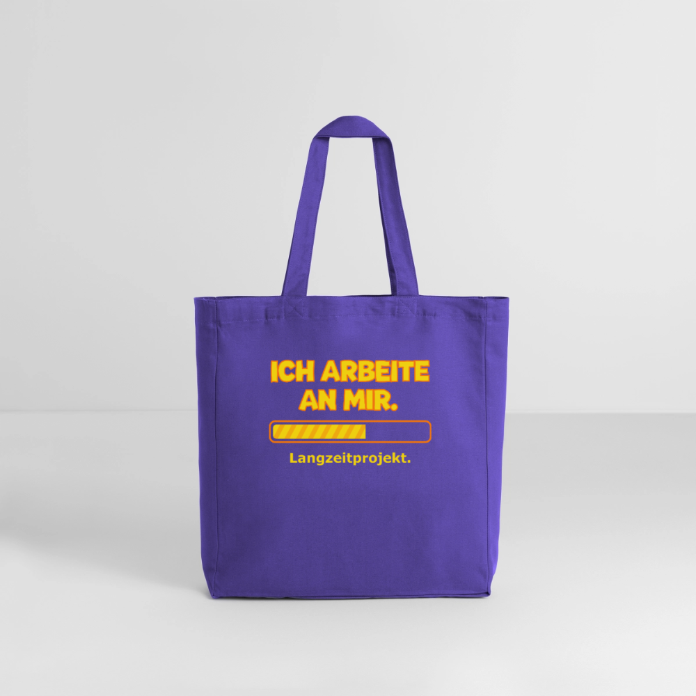 Tasche: Ich arbeite an mir. - Purple Love 