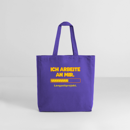 Tasche: Ich arbeite an mir. - Purple Love 