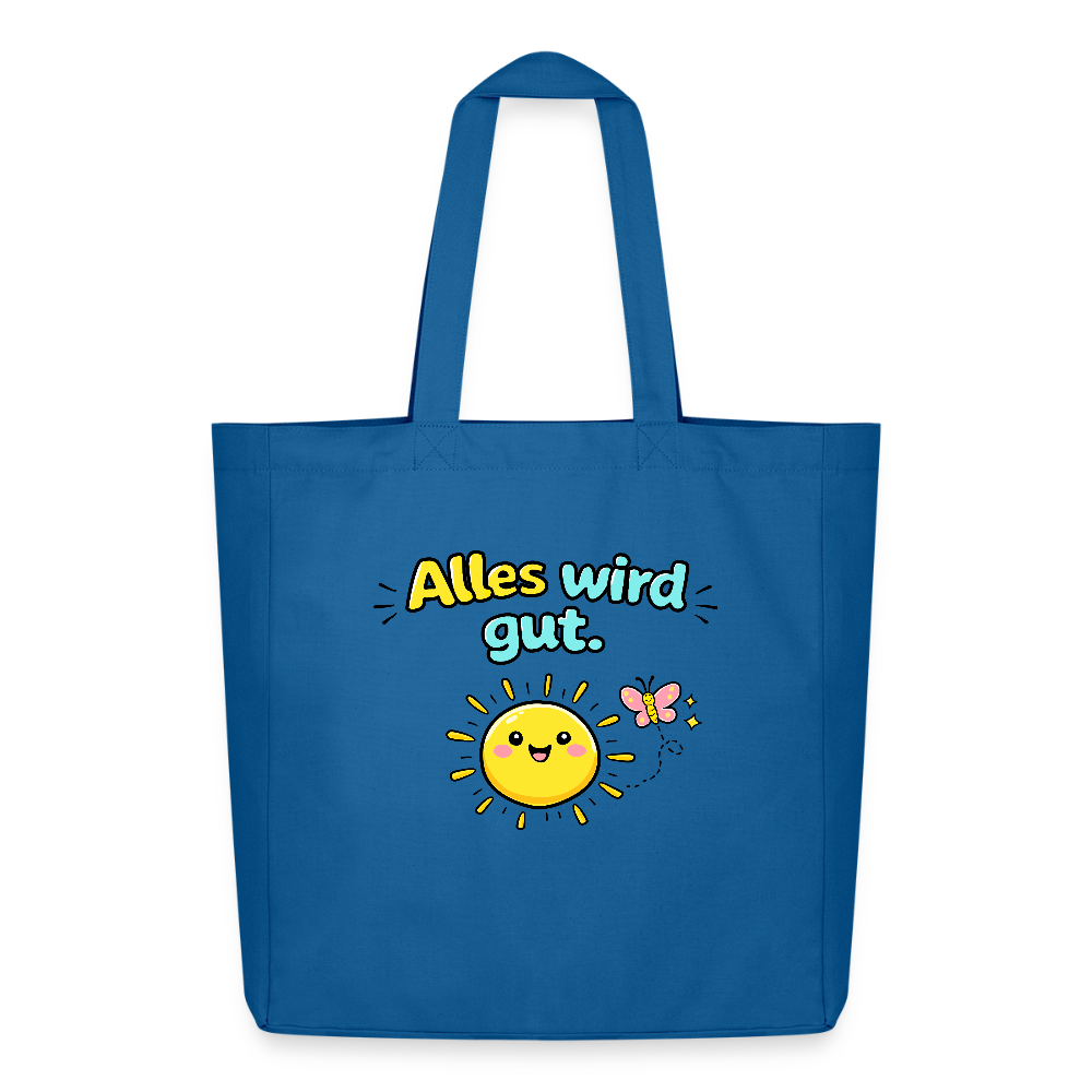Tasche: Alles wird gut - Achtsames Blau