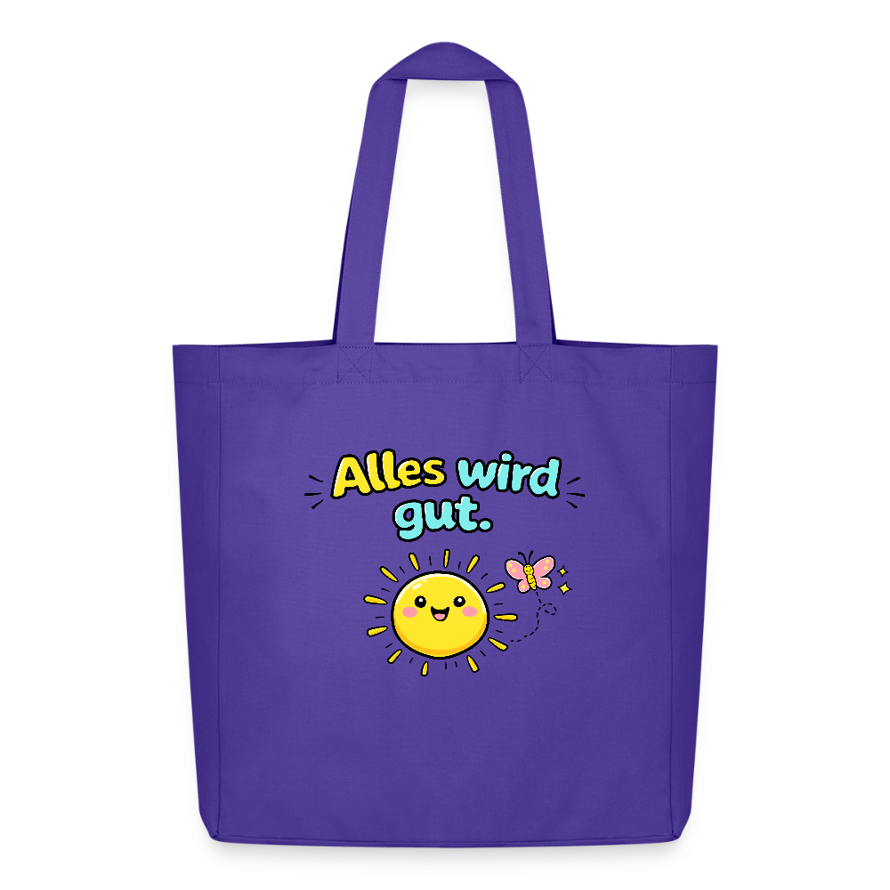 Tasche: Alles wird gut - Purple Love 