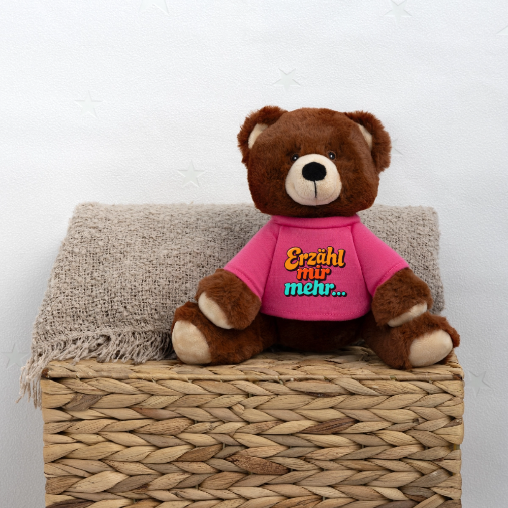 Kuscheltier: Bär braun - Erzähl mir mehr... - Pink