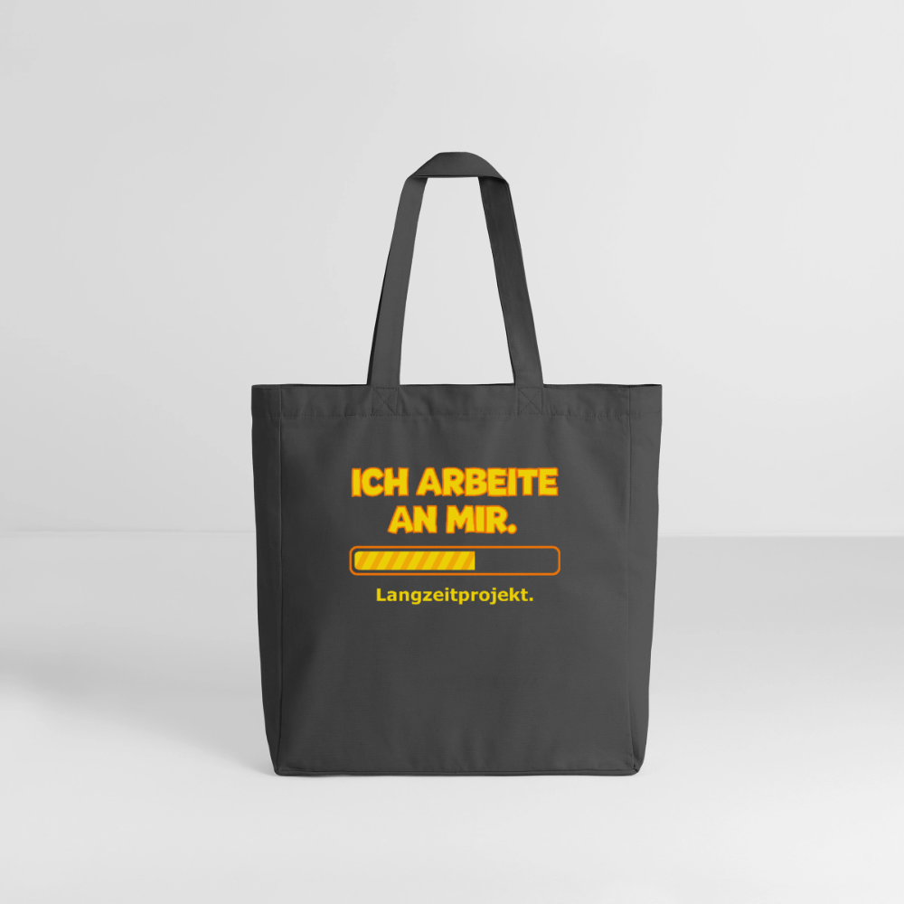 Tasche: Ich arbeite an mir. - Anthrazit