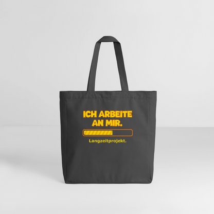 Tasche: Ich arbeite an mir. - Anthrazit