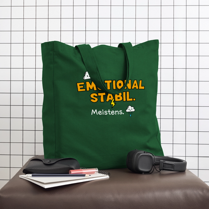 Tasche: Emotional stabil. - Flaschengrün