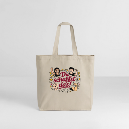 Tasche: Du schaffst das! - Cremebeige