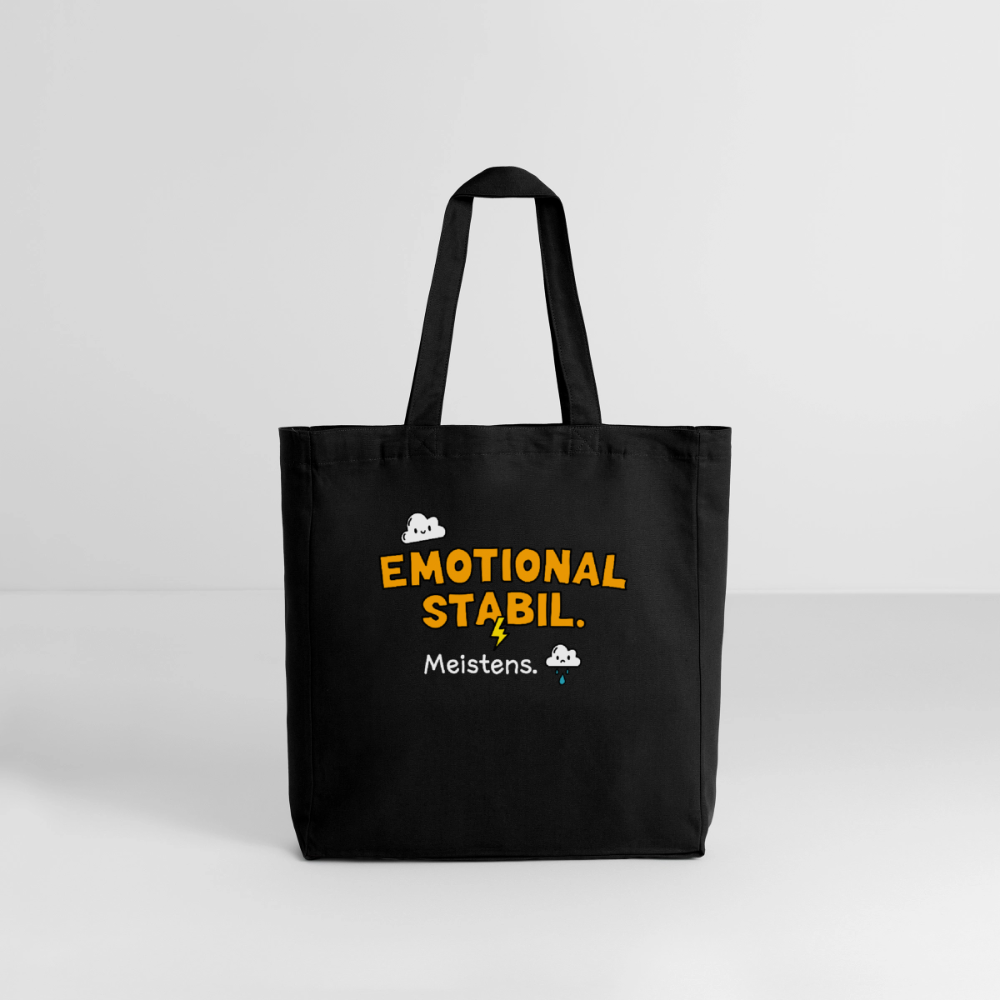 Tasche: Emotional stabil. - Schwarz