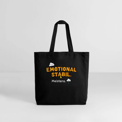 Tasche: Emotional stabil. - Schwarz