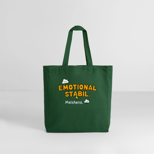 Tasche: Emotional stabil. - Flaschengrün