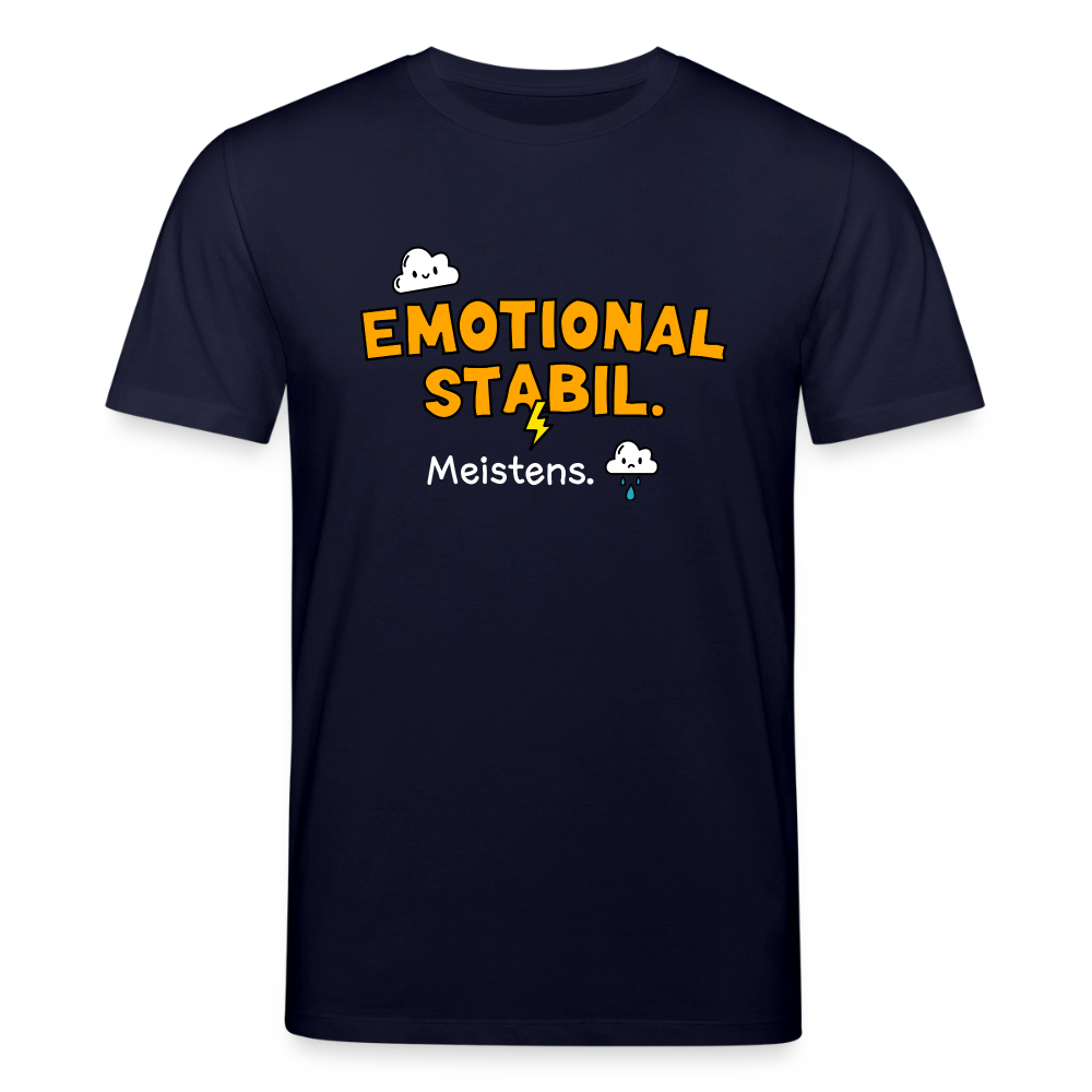 T-Shirt: Emotional stabil - Navy
