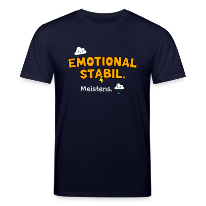 T-Shirt: Emotional stabil - Navy