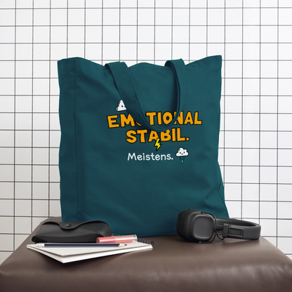 Tasche: Emotional stabil. - Dunkles Petrol