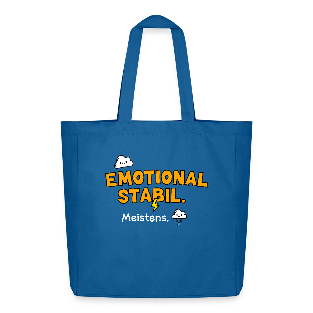 Tasche: Emotional stabil. - Achtsames Blau