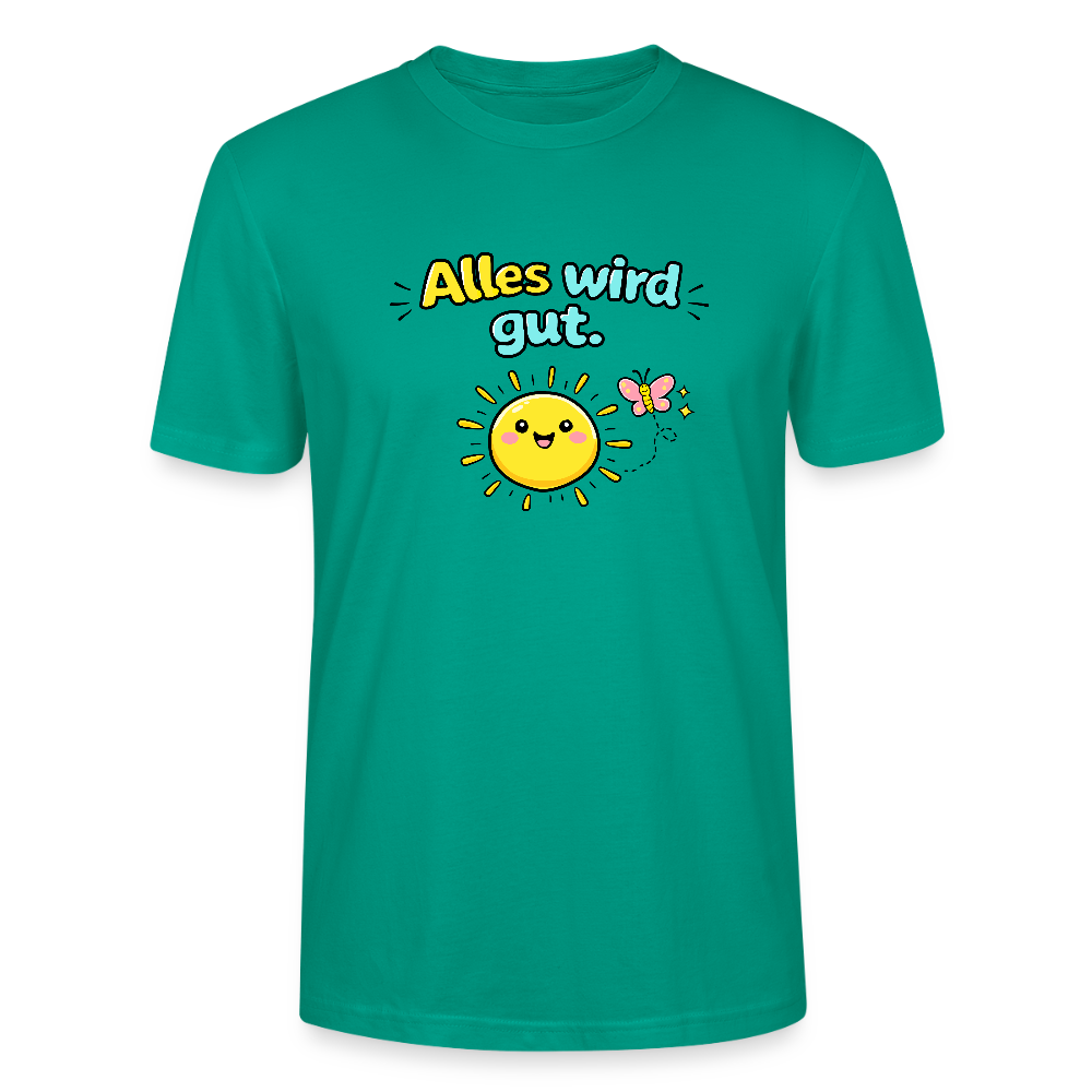 Alles wird gut. T-Shirt - Blaugrün