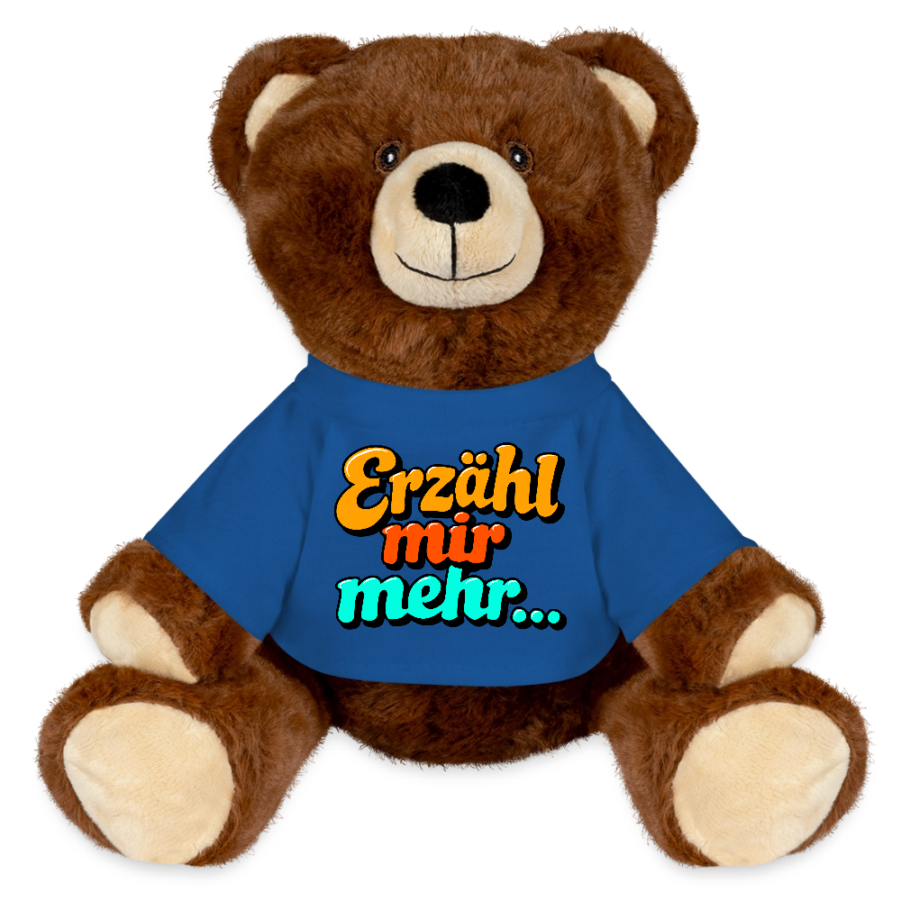 Kuscheltier: Bär braun - Erzähl mir mehr... - Königsblau