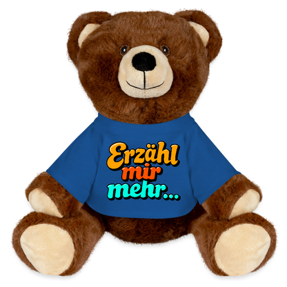 Kuscheltier: Bär braun - Erzähl mir mehr... - Königsblau