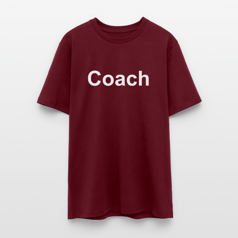 T-Shirt: Coach - Burgunderrot