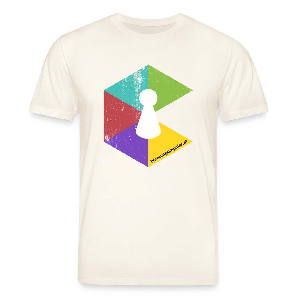 T-Shirt: Beratungsimpulse Logo - rough - Naturweiß 