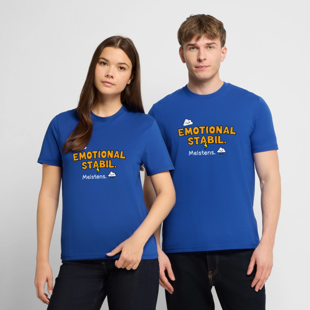 T-Shirt: Emotional stabil - Dunkelblau