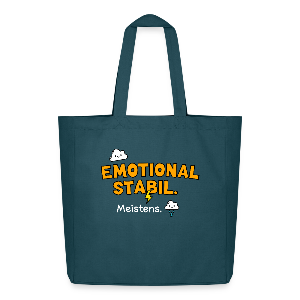 Tasche: Emotional stabil. - Dunkles Petrol