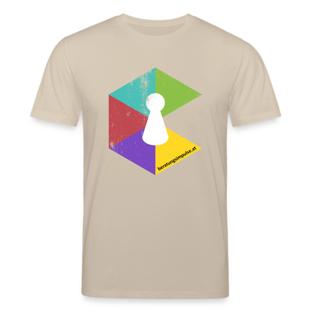 T-Shirt: Beratungsimpulse Logo - rough - Beige
