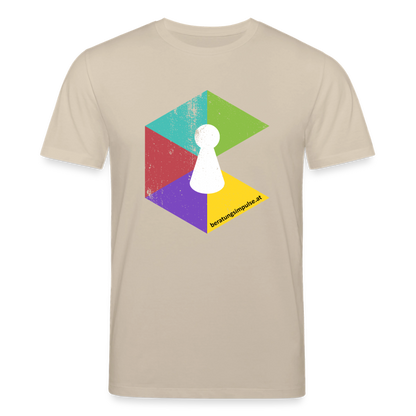 T-Shirt: Beratungsimpulse Logo - rough - Beige