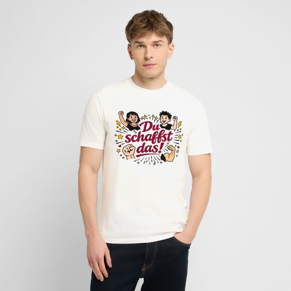 T-Shirt: Du schafst das! - Naturweiß 