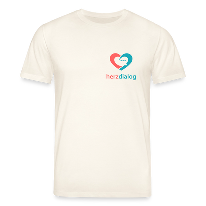 Herzdialog | Unisex Bio-T-Shirt - Naturweiß 