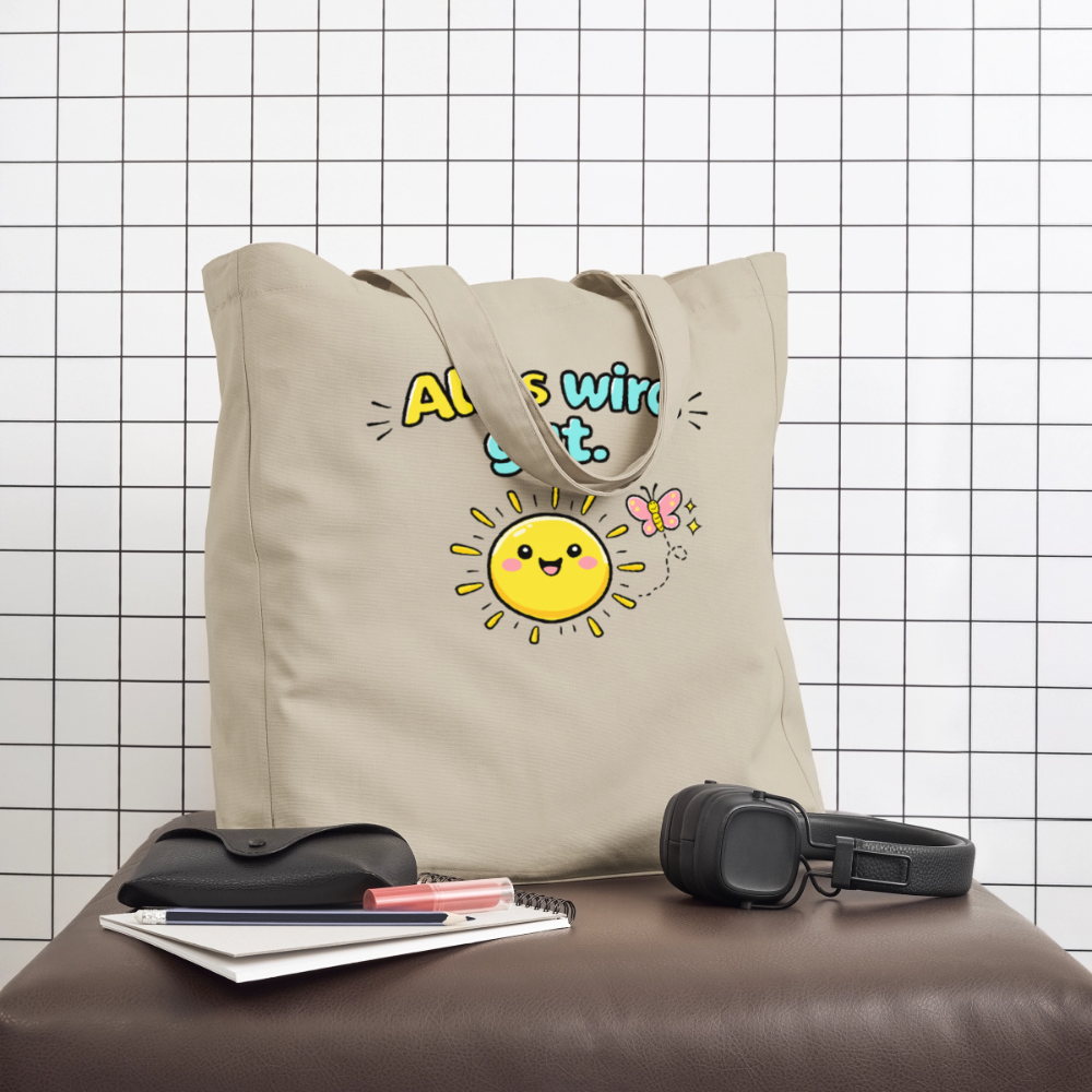 Tasche: Alles wird gut - Cremebeige